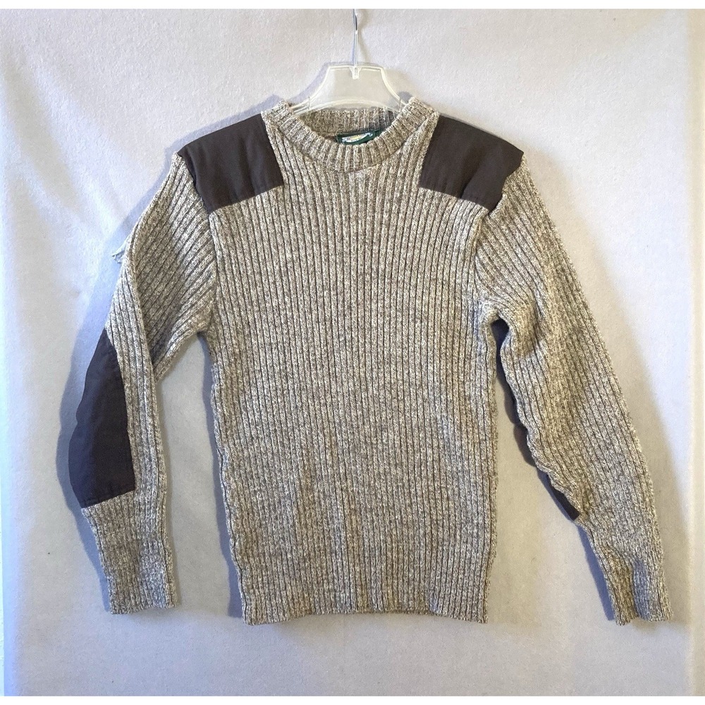 Cabela's Sweater Men's Medium (Read) Wool Outdoor Shooting Patch Elbow Patch